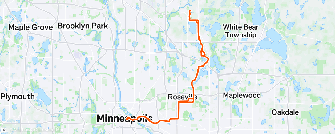 Map of the activity, Morning Ride