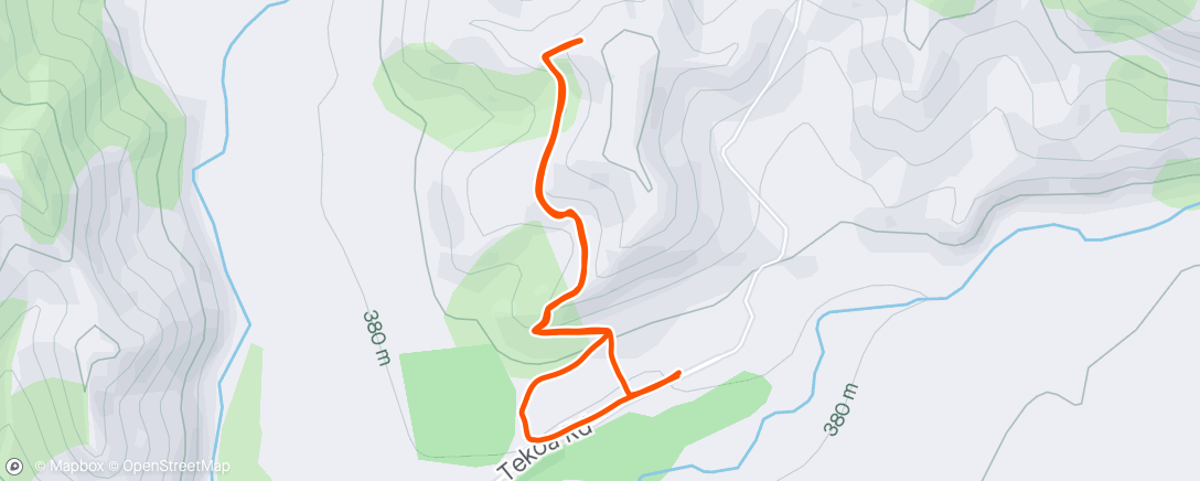 Mapa da atividade, Afternoon Trail Run