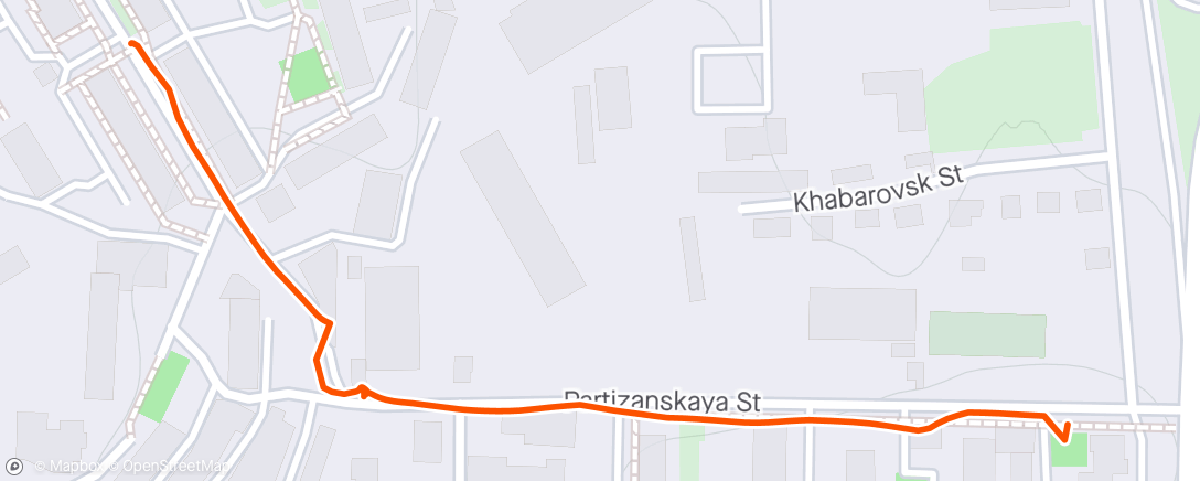 Map of the activity, Утренний хайкинг