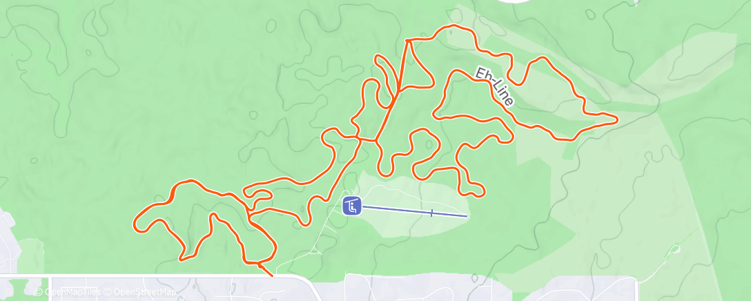 Map of the activity, Evening Nordic Ski