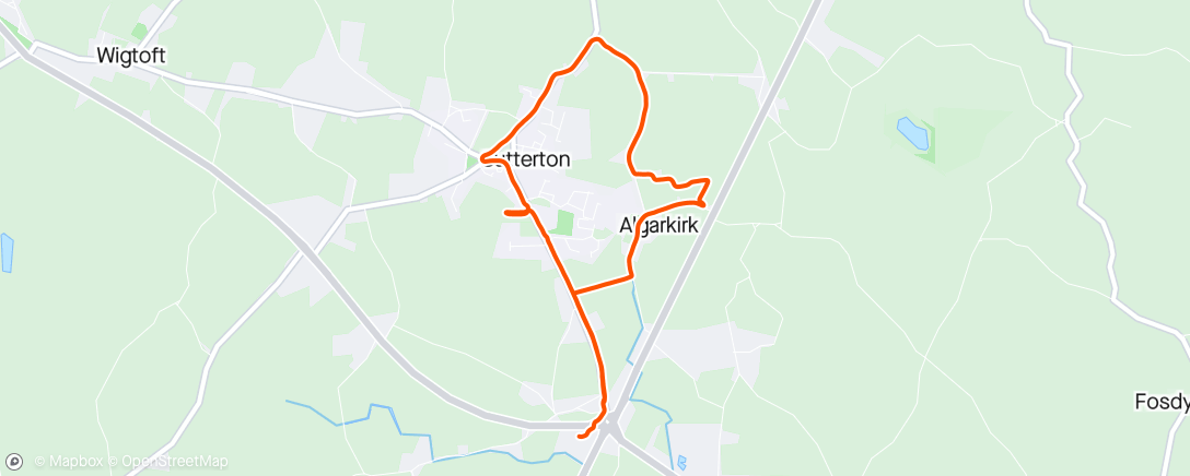 Map of the activity, Sutterton Wander 🚶‍♂️🏃‍♂️ 🚶‍♂️🏃‍♂️🚶‍♂️