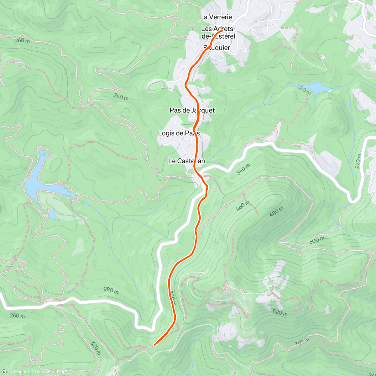 Map of the activity, Séance fractionnée