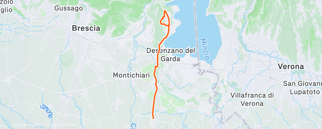 Map of the activity, Afternoon Ride