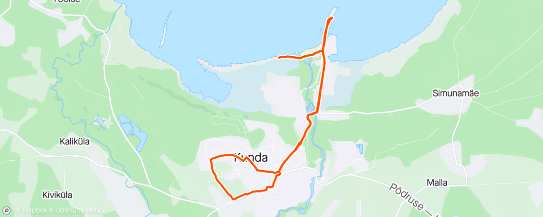 Mapa de la actividad (Kunda jogg 🏃🇪🇪)