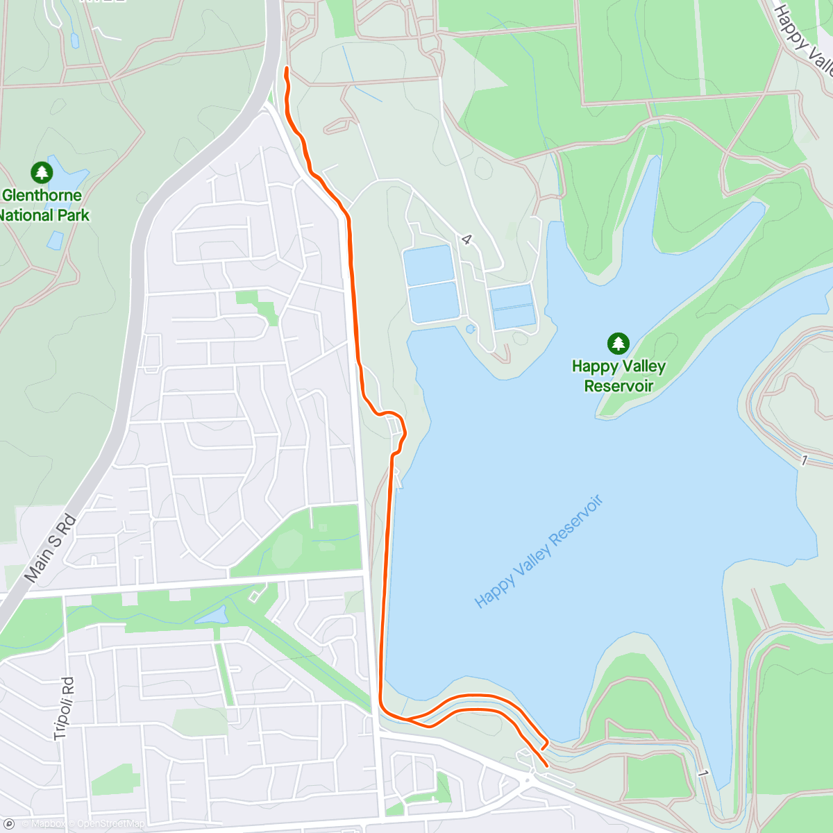 Kaart van de activiteit “HVR jog with Nat”