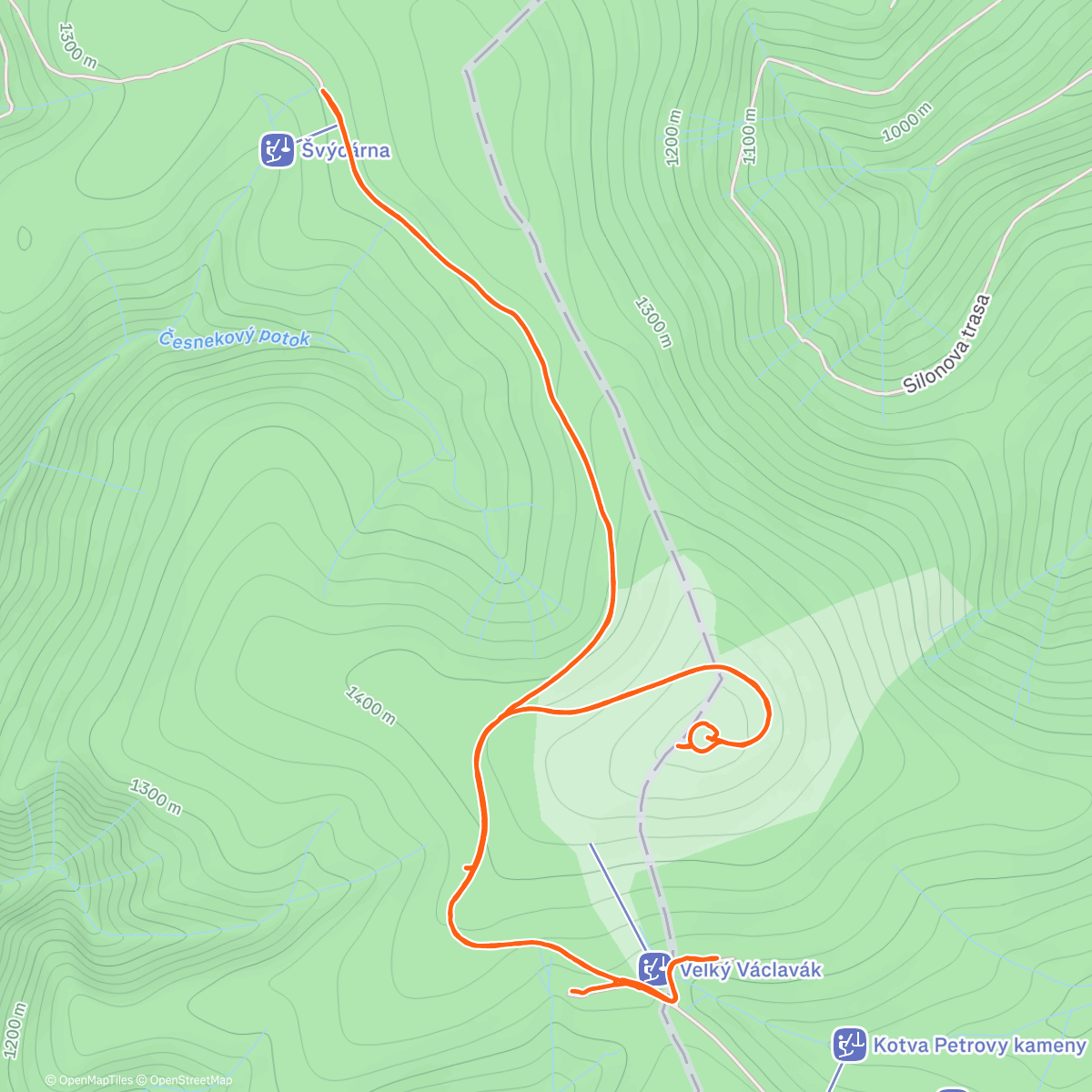 Map of the activity, Na prochajdu s familií