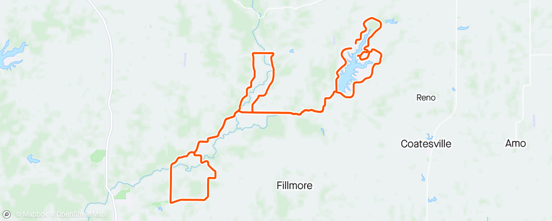 Map of the activity, Dog dayz gravel ride