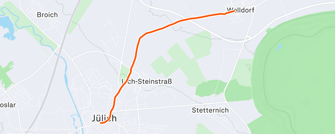 Map of the activity, Afternoon Ride