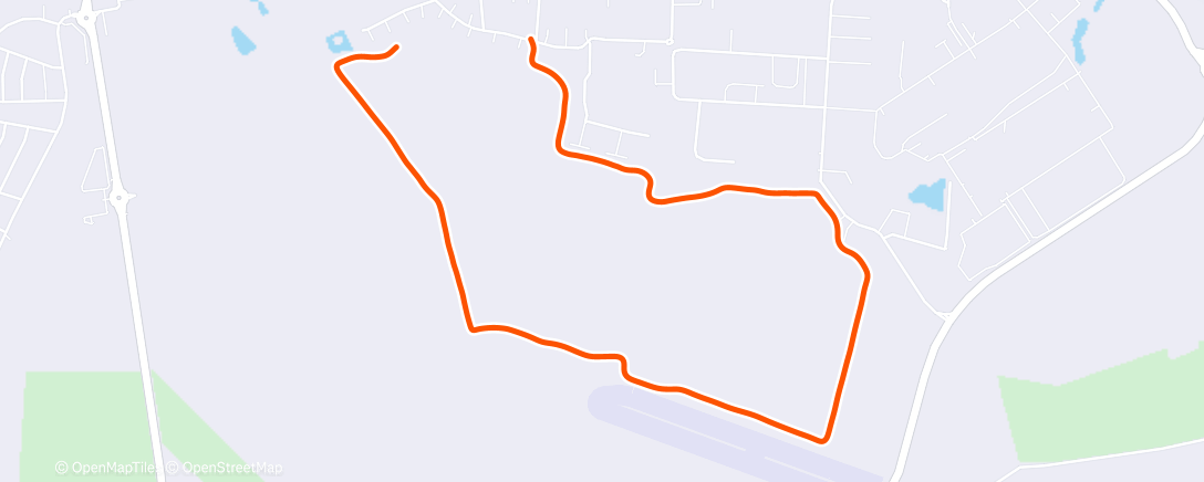 Map of the activity, Afternoon Walk