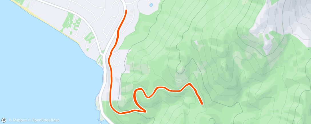 Map of the activity, Tunnel to rock (snow line)