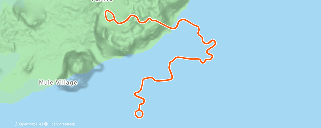 Map of the activity, Tempus Fugit in some snow