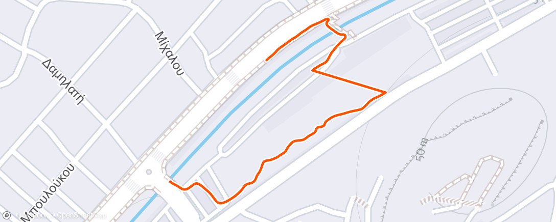 Map of the activity, Wednesday Morning Walk