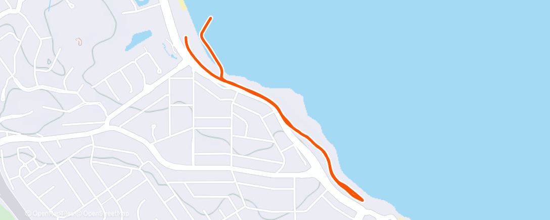 Map of the activity, Morning Walk