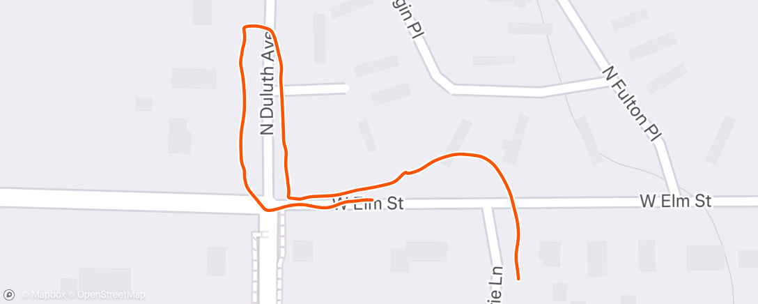 Map of the activity, Morning Walk