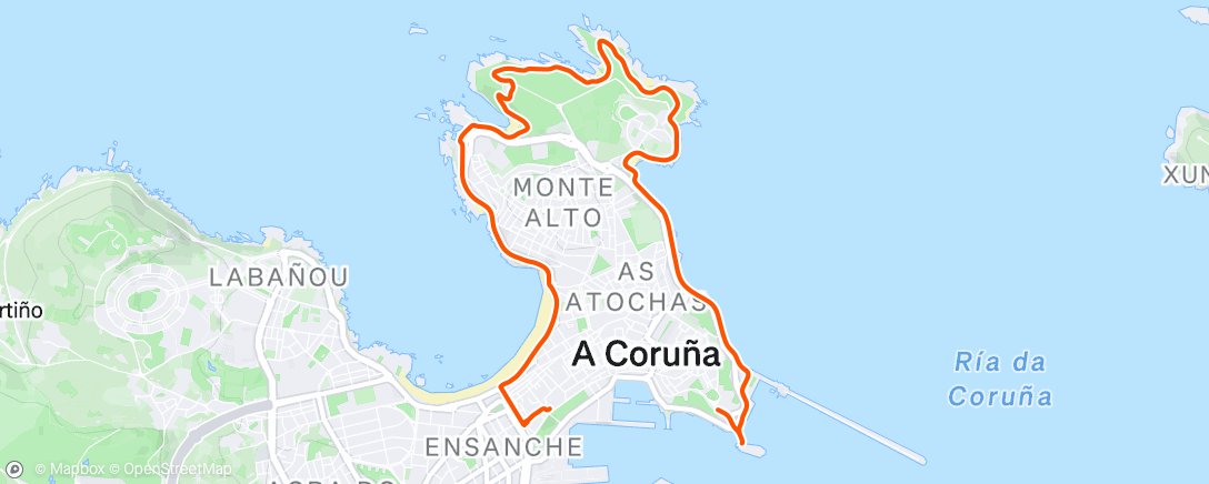 Map of the activity, Caminata de mañana