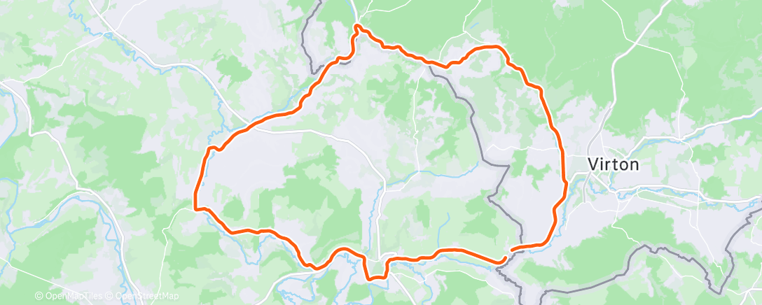 Карта физической активности (Morning Ride)