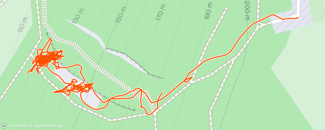 Map of the activity, Lunch Climb