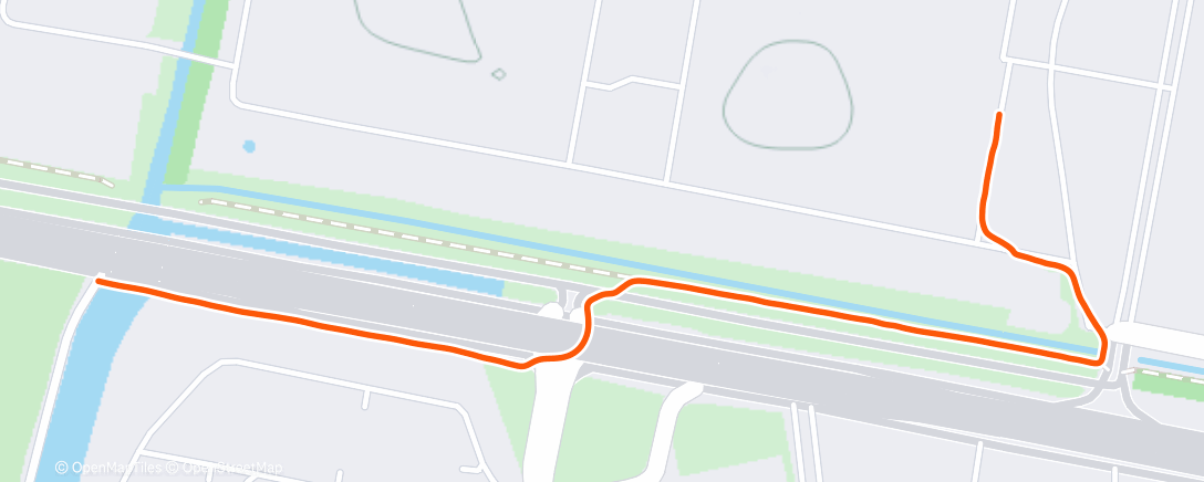 Map of the activity, Night Run