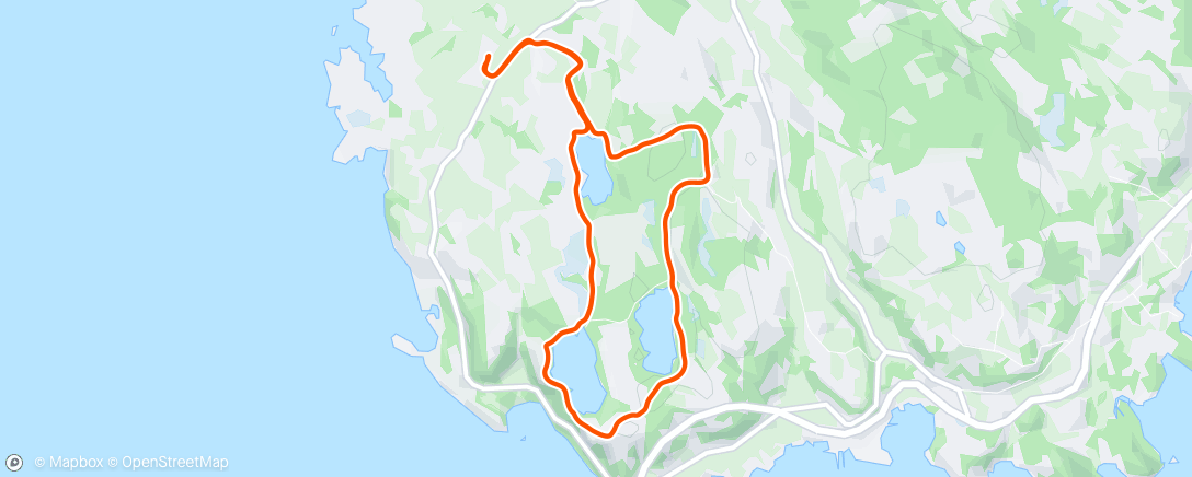 Mapa de la actividad, Fleskastien på Finnøy, før bilrebus og grilling🚕🚗🚙🚌🚗🌭🥩🍔🍺🍺🍺🍺