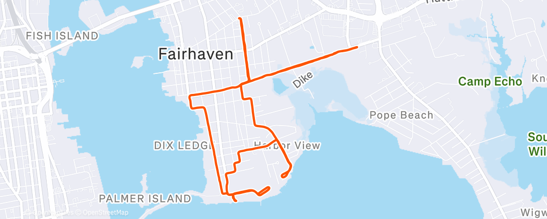 Map of the activity, Morning Run