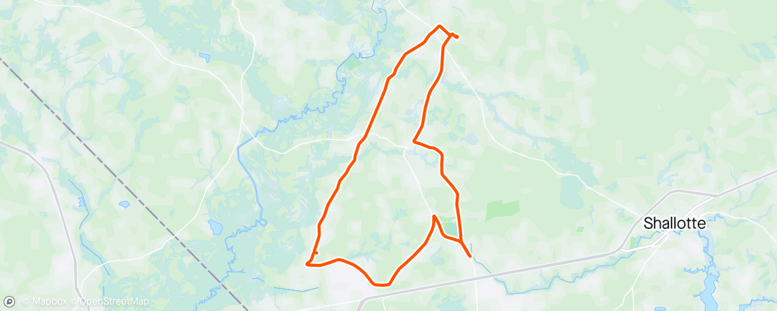 Map of the activity, OIB Ride