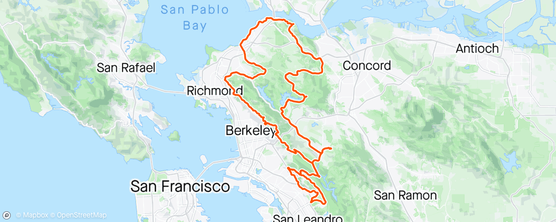 Map of the activity, Grizzly Peak Century