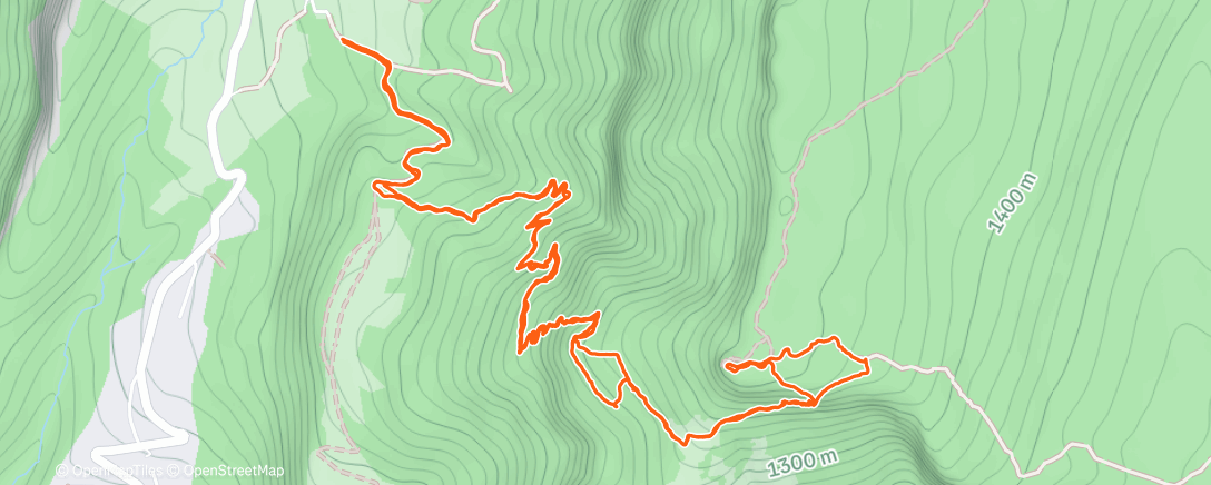 Map of the activity, Croix du Nivolet en New Balance, ça transperce les groupes avec l'indien prime!