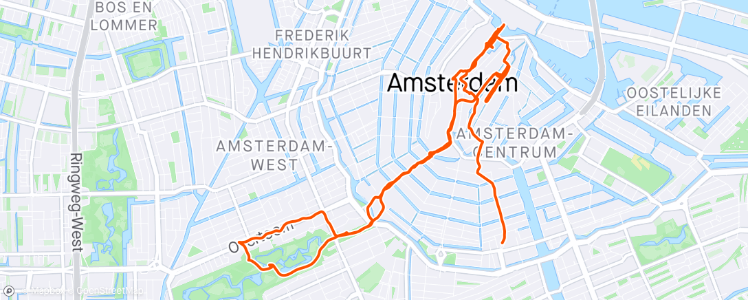 Map of the activity, Walking Tour of Amsterdam