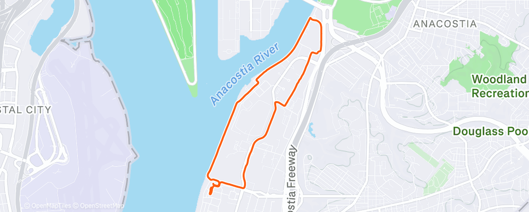 Map of the activity, Last Run of the Year