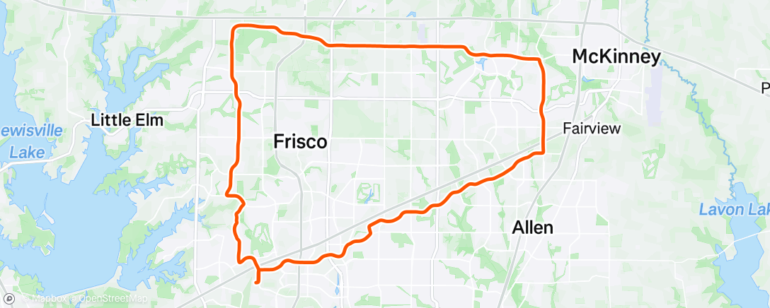 Map of the activity, Morning Ride