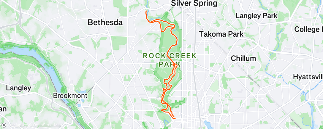 Map of the activity, Afternoon Ride