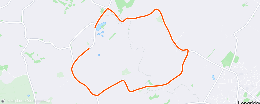 Map of the activity, Morning Run