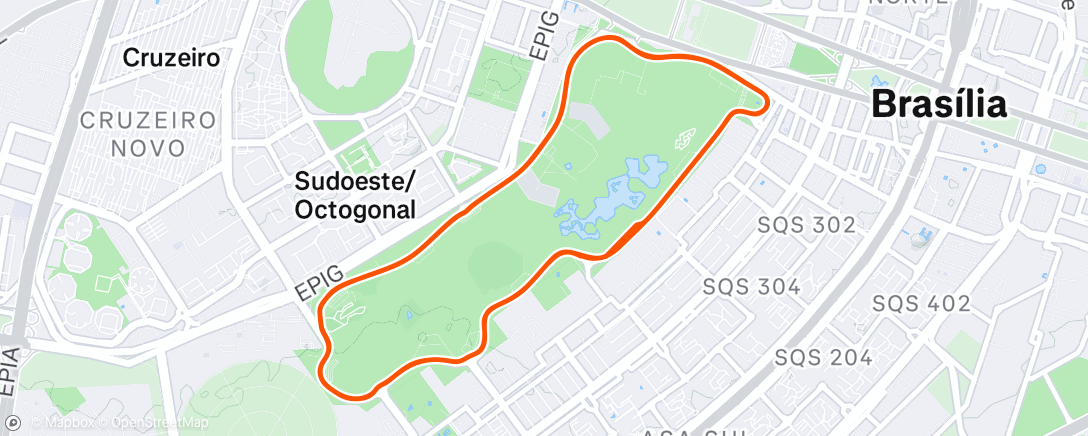 Map of the activity, Pedal com Filhao