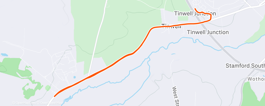 Map of the activity, Morning Run