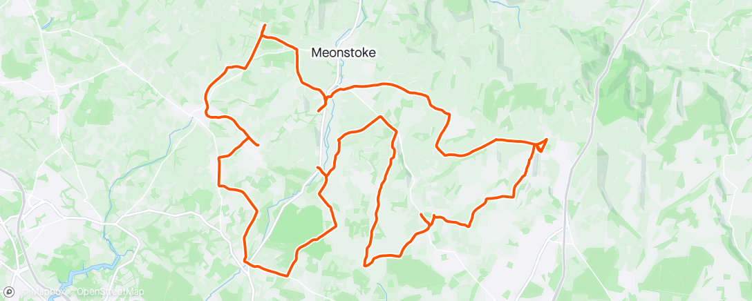 Map of the activity, Clanfield to World's End 🥶🥶☀️☀️