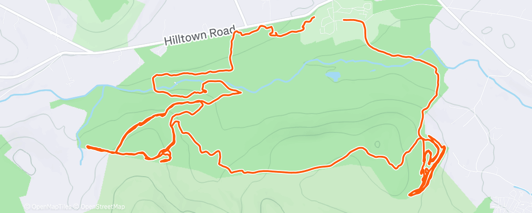 Map of the activity, Tollymore Trails with Conor