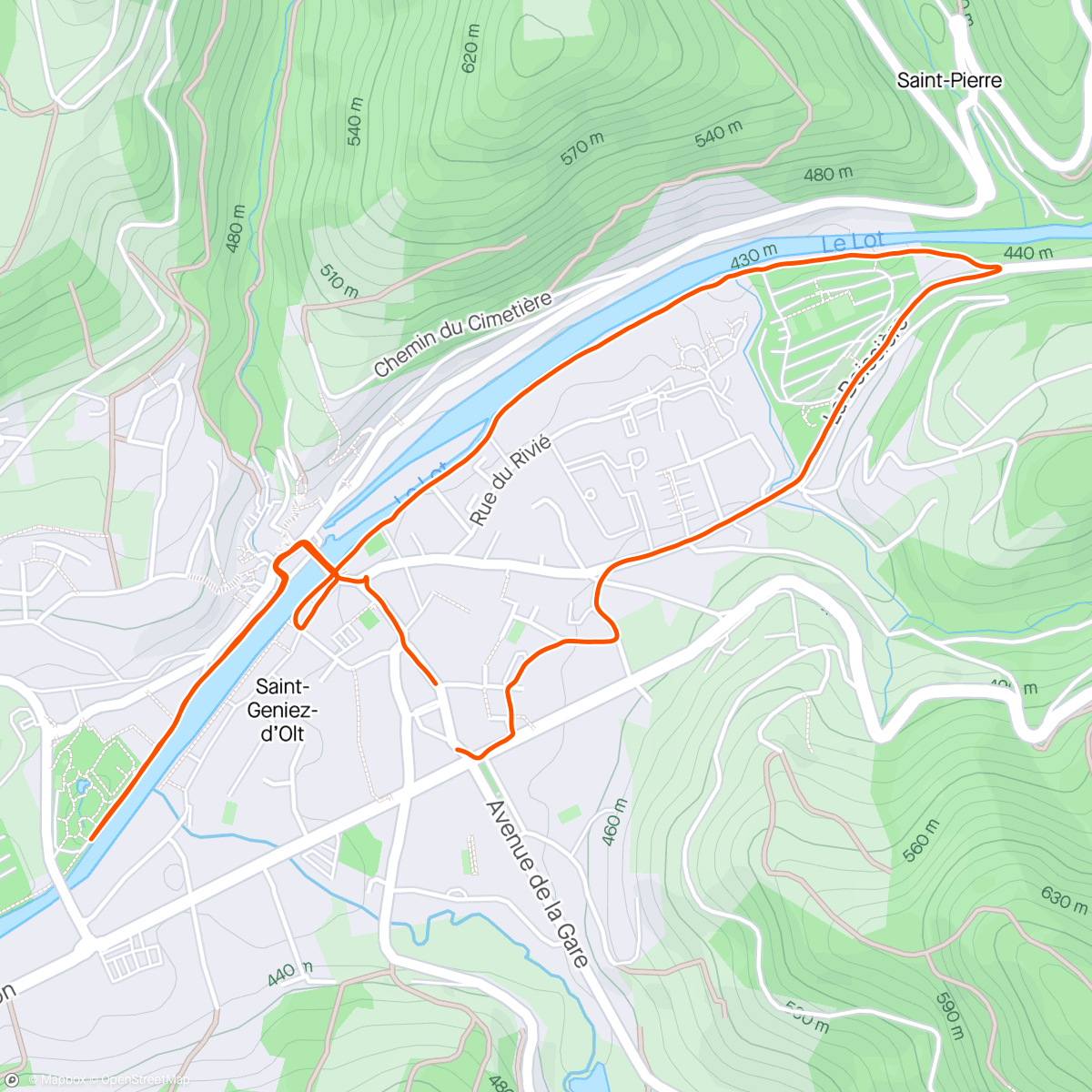 Map of the activity, À la fraîche 👌