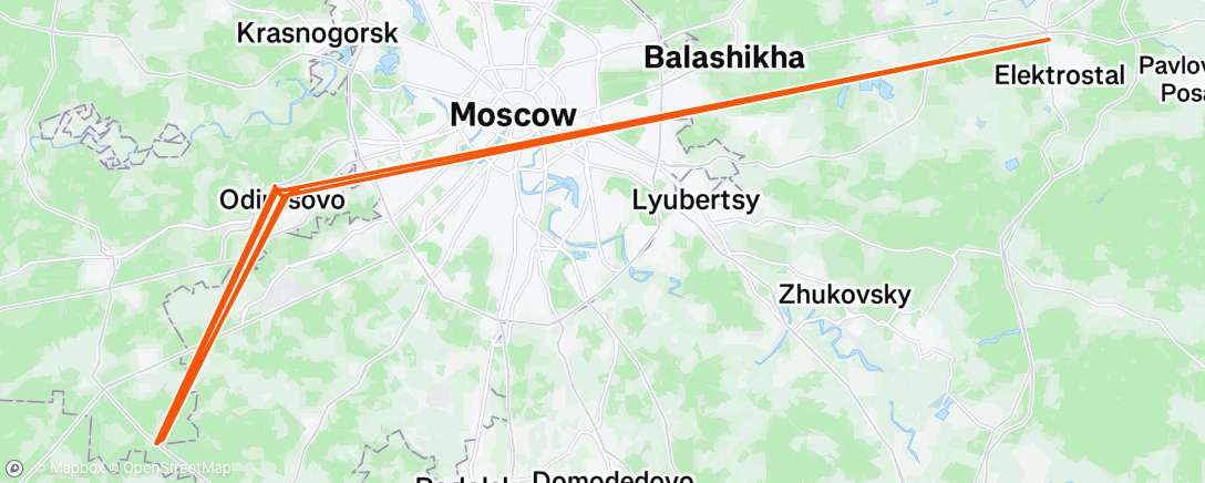 Map of the activity, Дневная прогулка