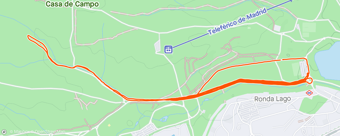 Mapa da atividade, Cal + 8x1000 (6M+2F) Rec 2' trote + VC....festival de miles 🎉