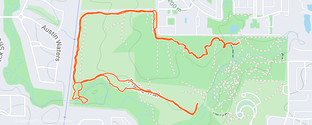 Map of the activity, More Arbor Hills