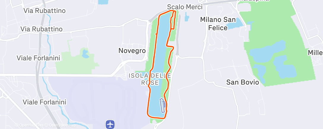 Map of the activity, Morning Run - workout