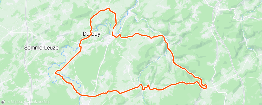 Map of the activity, Decontraction Ardennaise