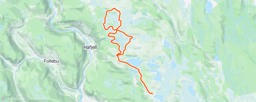 Mapa da atividade, Morning Ski