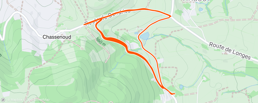 Map of the activity, Sortie vélo dans l'après-midi