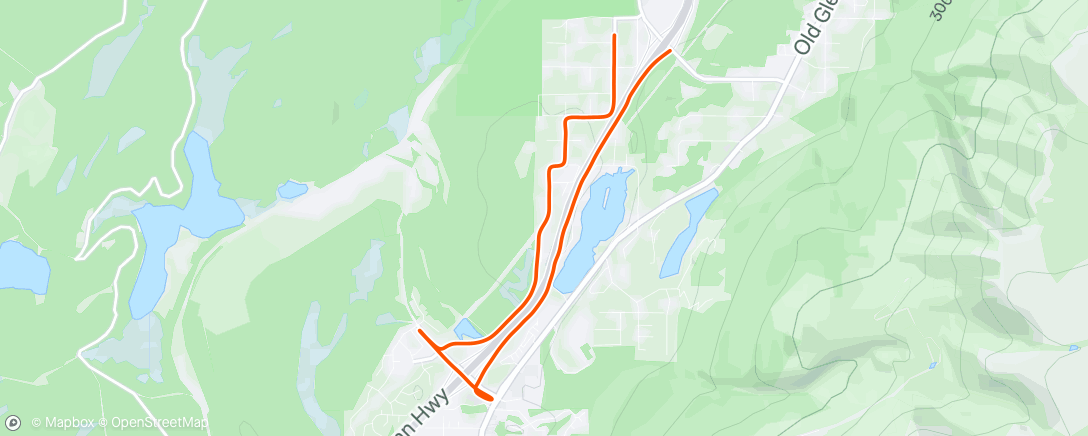 Map of the activity, After work miles