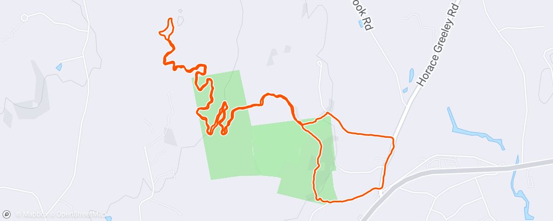 Map of the activity, Lunch Hike