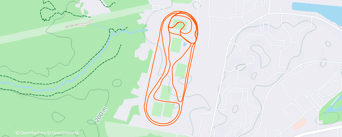 Карта физической активности (Северный лыжный заезд (утро))