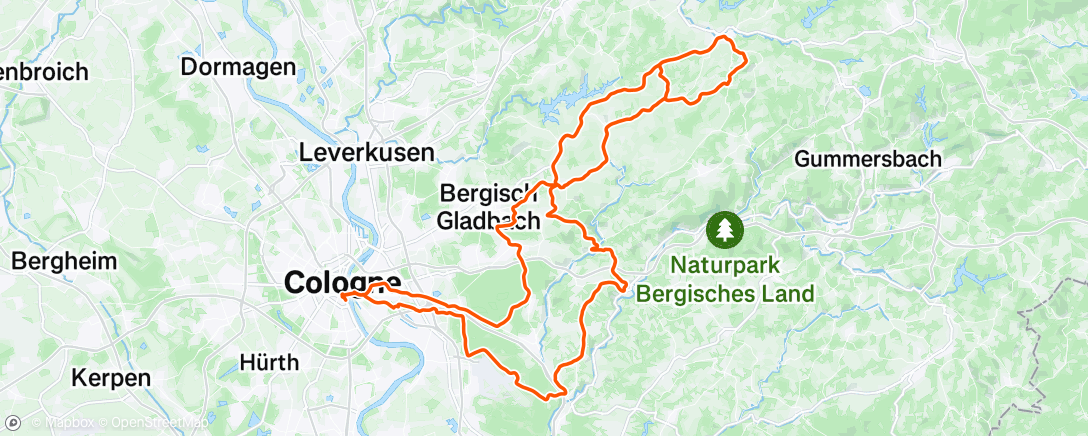 Map of the activity, Köln
