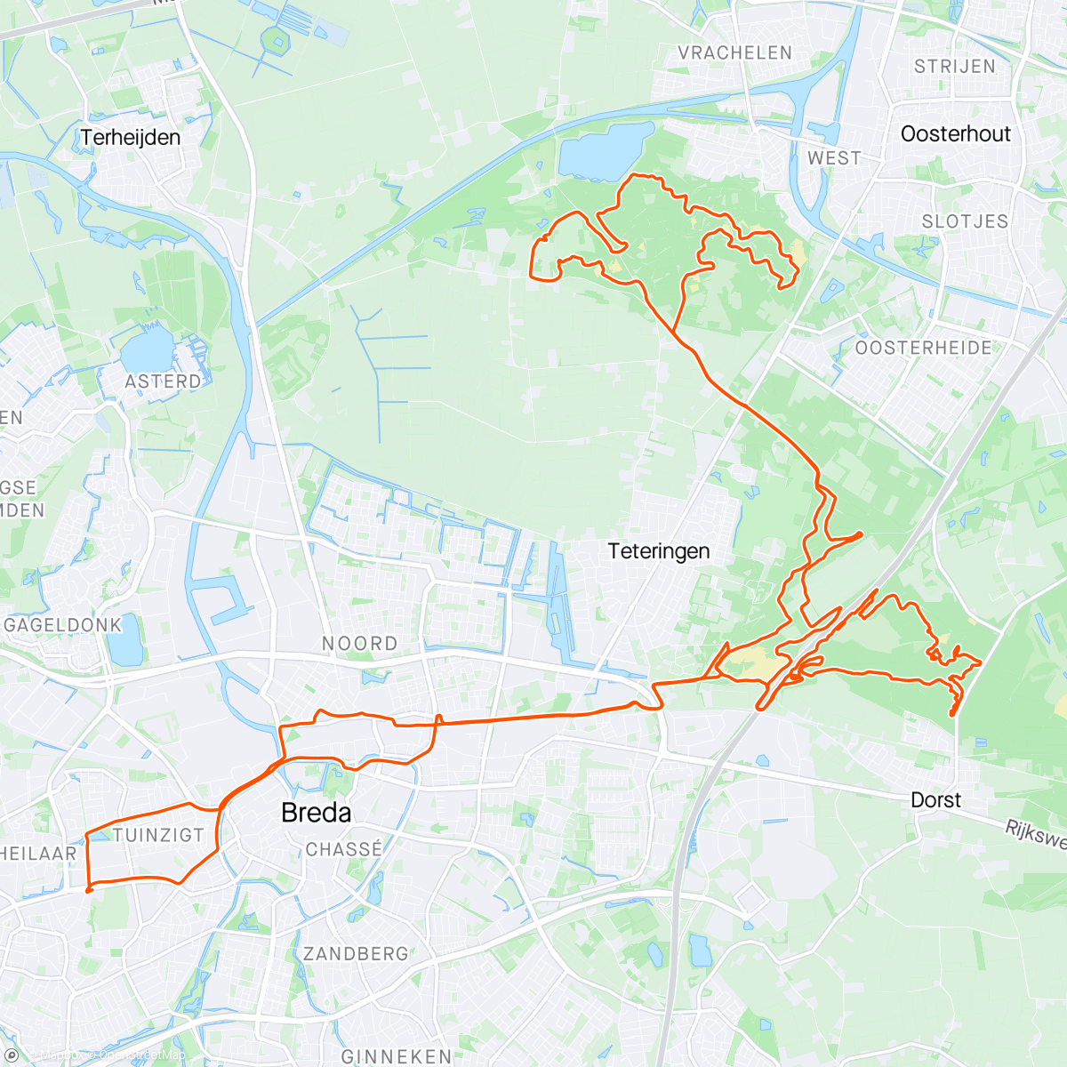 Map of the activity, RAW_B_2024#x mtb Vrachelse Heide, Teteringen en Dorst.