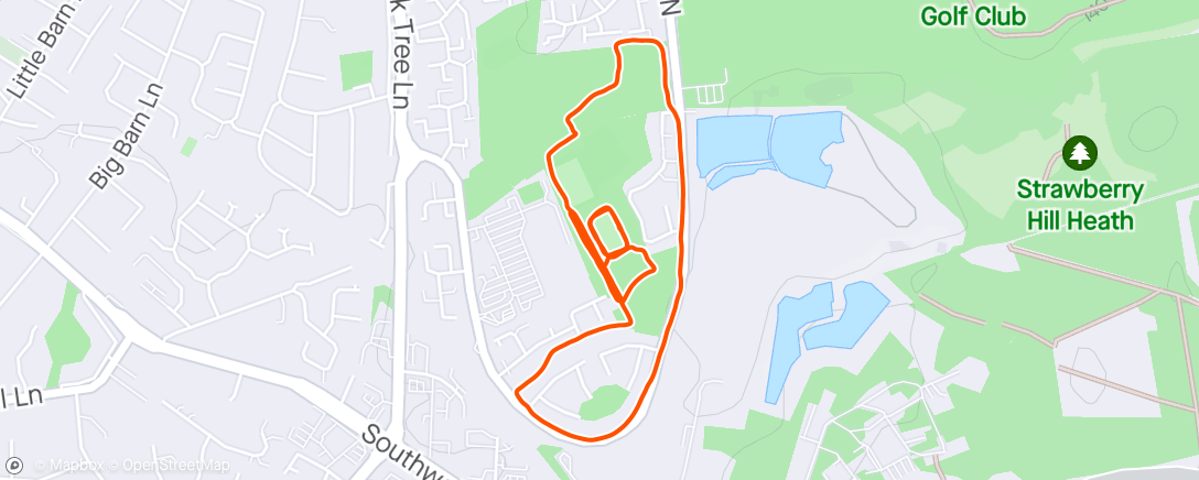 Map of the activity, Run club hills 🥵